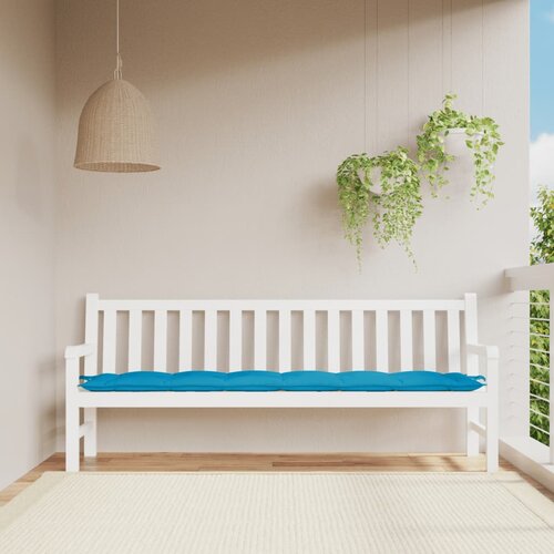 vidaXL Jastuk za vrtnu klupu svjetloplavi 200x50x7 cm tkanina Oxford Cijene