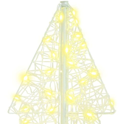 VidaXL Božićno drvce s 160 LED svjetlima Topla bijela 150 cm Akril Slike