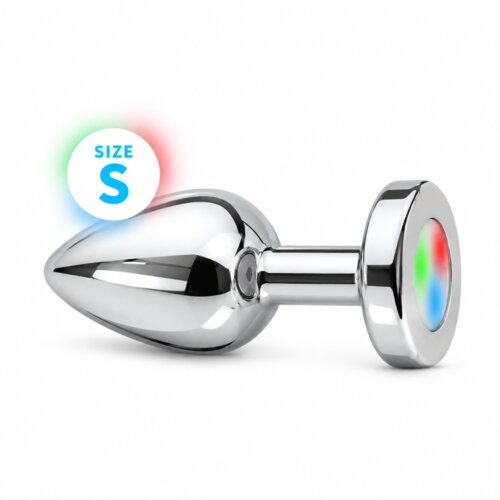 EASYTOYS ANAL analni čep s LED svjetlom, mali, srebrna Slike