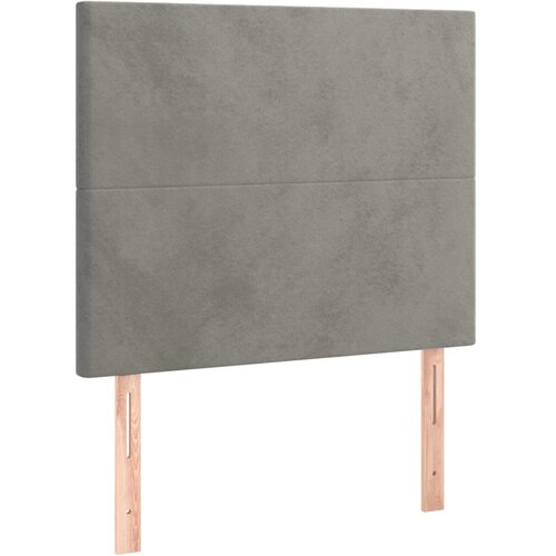  LED uzglavlje svjetlosivo 80x5x118/128 cm bar&amp;scaron;unasto Slike