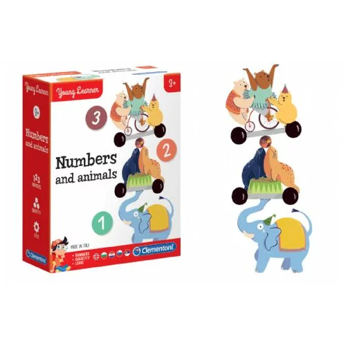 Clementoni igra 50598 – številke in živali