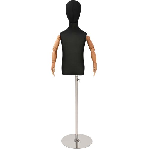  Podesiva lutka 120-150 cm s postoljem Uniseks PP Crna Cijene