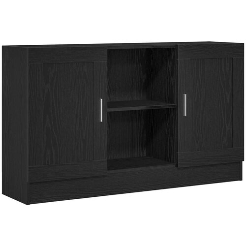  Sideboard Crna O&amp;scaron;tra 120x30 5x70 cm Od drvenih materijala Slike