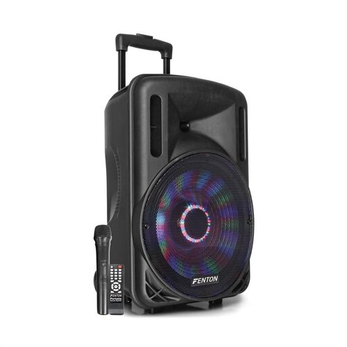 Fenton FT12LED, aktivni zvučnik, 12", 700 W, BT/USB/SD/MP3/Aux-In, LED, baterija, ručka Cijene