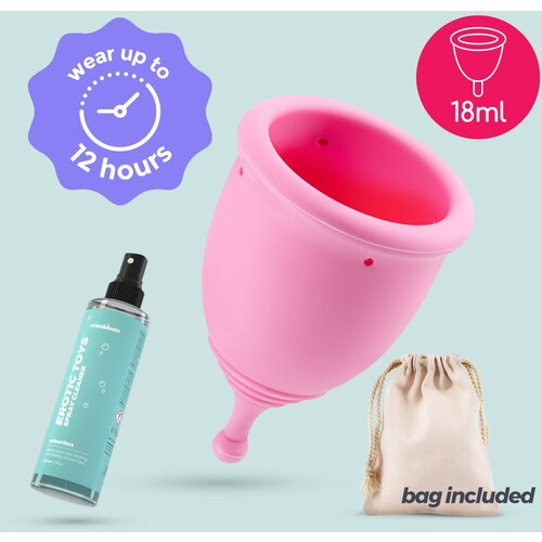 Crushious MINERVA XS MENSTRUAL CUP WITH POUCH AND TOY CLEANER 150 ML Cene