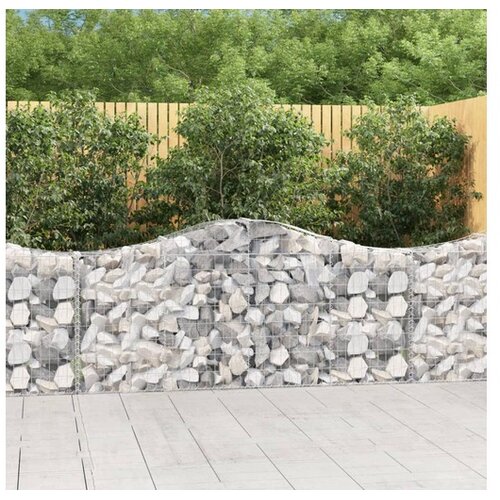  Obokane gabion ko&scaron;are 7 kosov 200x30x80/100 cm cinkano železo Cene