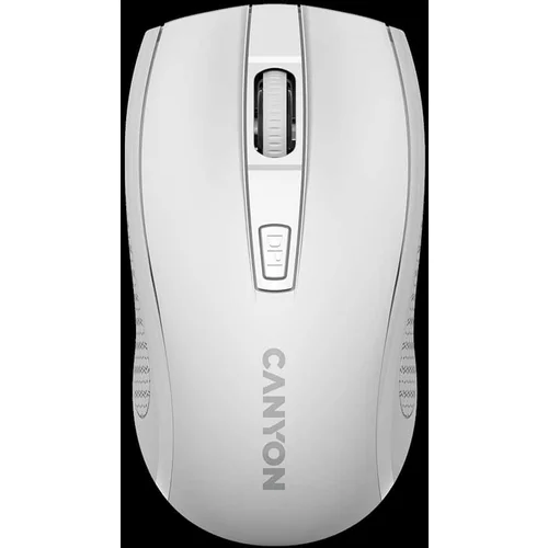 Canyon MW-7 2.4Ghz wireless mouse 6 buttons DPI 800/1200/1600 with 1 AA battery size 110*60*37mm58gwhite