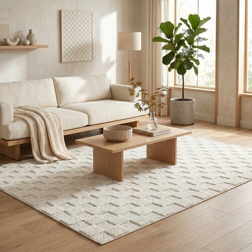 ESTE Kremno bela preproga 160x230 cm Mosaic &amp;ndash; Slike