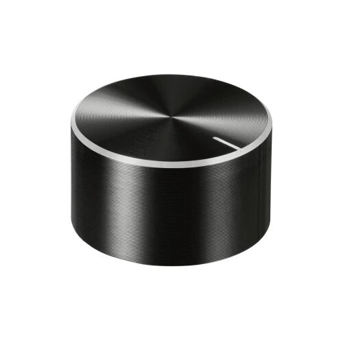 TRU COMPONENTS TC-11696508 okretni gumb s gumbom za obilježavanje crna (Ø x V) 30 mm x 17 mm aluminij, plastika 1 St. Cijene
