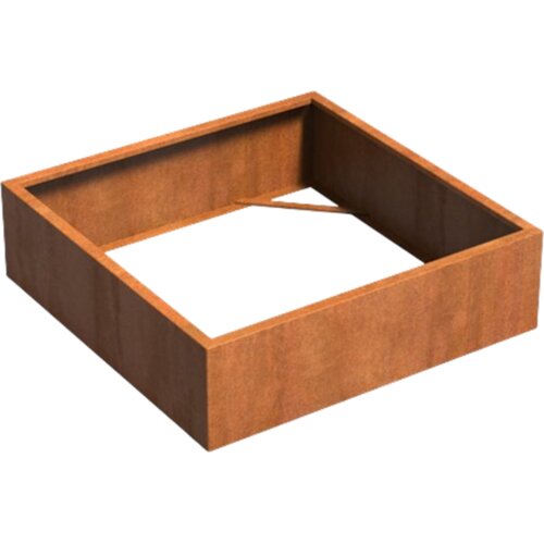 ADEZZ Korito za rastline Carrez iz jekla Corten - kvadratno / brez dna - 140 x 140 x 40 cm Cene