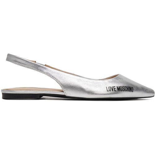 Love Moschino LAME BALLERINA Srebrna Slike