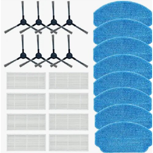 INF Komplet rezervnih delov s 24 deli Replacement parts compatible with MAMNV BR150/BR151 Suitable for ZCWA BR150/BR251, suitable for ONSON BR150/BR551 robot vacuum cleaner, (21542077) Cene