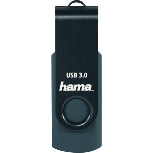 Hama Rotate&amp;rdquo; USB stick 3.0, 64GB, 70Mb/s petrol plava 182464 Slike