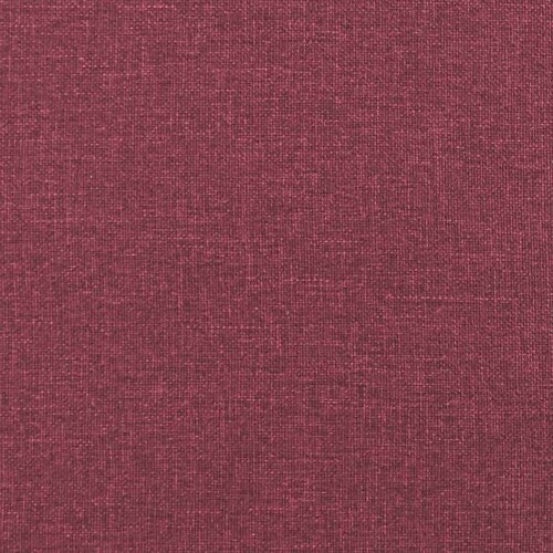 VidaXL Trosjed s tabureom crvena boja vina 180 cm od tkanine Slike