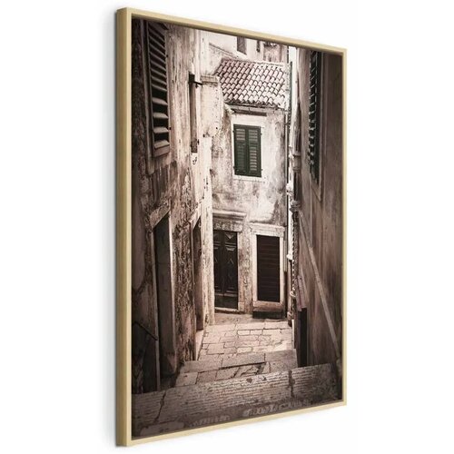  Slika - Retro Alley (1 Part) Vertical 60x90 U prirodnom drvenom okviru Cijene