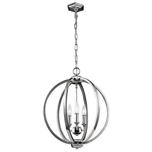 Elstead Lighting Feiss FE-CORINNE-3P-M - Luster na lancu CORINNE 3xE14/60W/230V Cene