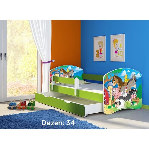 ACMA Krevet za decu Green sa fiokom 180x80 2 34 Cene