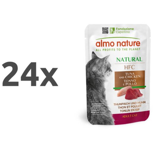 Almo Nature HFC Natural vrečka - tuna in piščanec - 55 g 24 x 55 g Cene
