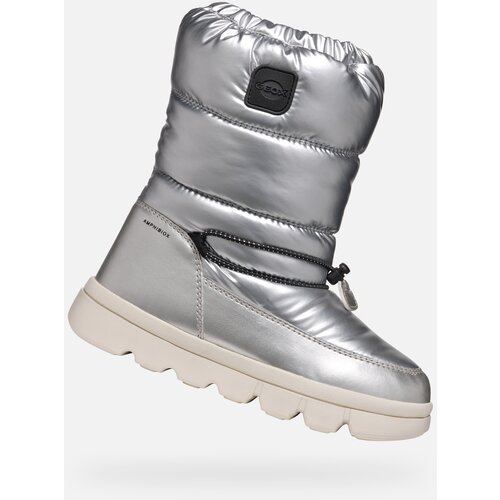 Geox Silver Girls Winter Shoes Willabooa - Girls Cene