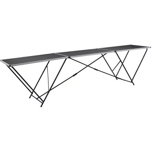  Zložljiva tapetniška miza MDF in aluminij 300x60x78 cm