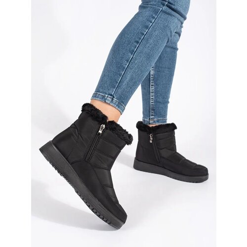Shelvt Women's black light snow boots Cene