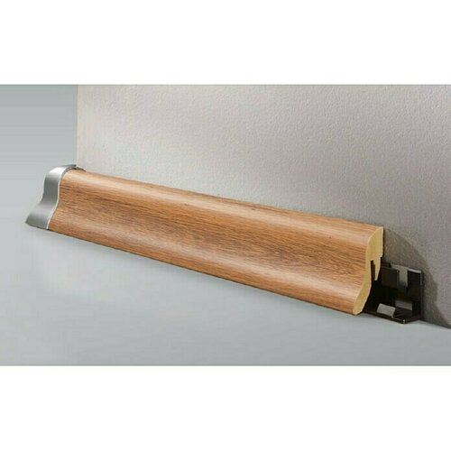 LOGOCLIC Podna kutna lajsna (D x &amp;Scaron; x V: 2.600 x 22 x 40 mm, Smeđi hrast) Slike