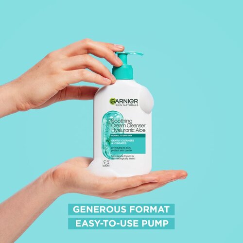Garnier Skin Naturals pomirjajoča čistilna krema s hialuronsko kislino 250 ml Slike