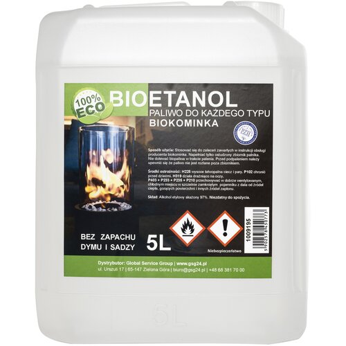 GSG24 Bioalkohol bioetanol BIO gorivo za biokamin 5L, (21386115) Cene