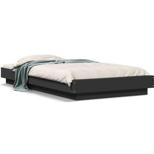 vidaXL Okvir za krevet crni 75 x 190 cm od konstruiranog drva Cene