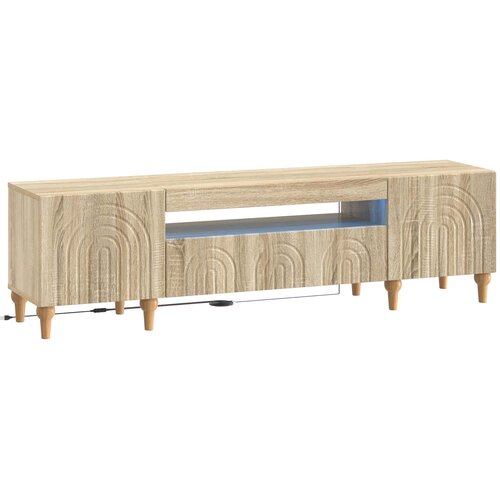  LED TV kabinet Hrast sonoma Konstruirano drvo Cene