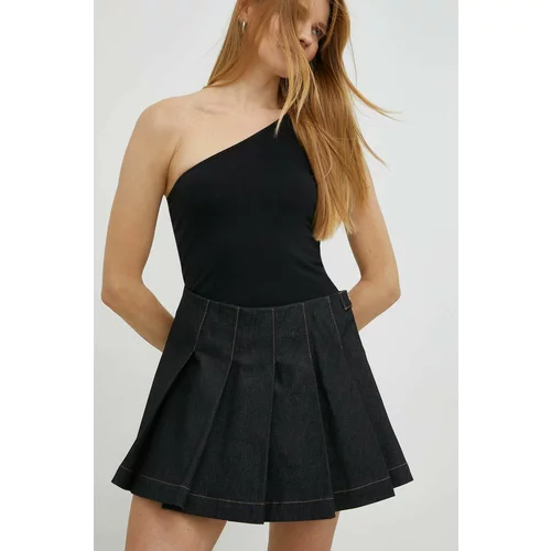 Remain Traper suknja boja: crna, mini, širi se prema dolje