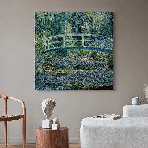  Slika - Claude Monet &amp;ndash; Footbridge in Giverny 40x40 Standard Slike