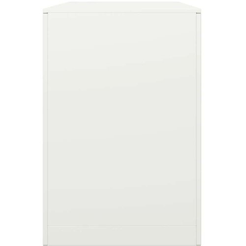 VidaXL Stalak za drva za ogrjev bijeli 100x40x60 cm čelični Slike