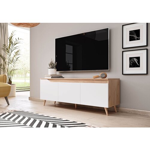 Vivaldi Moderna TV omarica TUDOR 140 cm BELA Slike