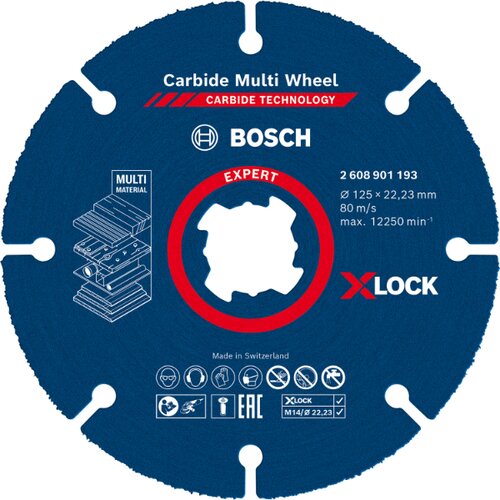 Bosch expert x lock multi wheel karbidna rezna ploča 125 mm Slike