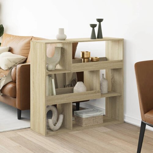 vidaXL Knjižna omara sonoma hrast 100x33x94,5 cm inženirski les Cene