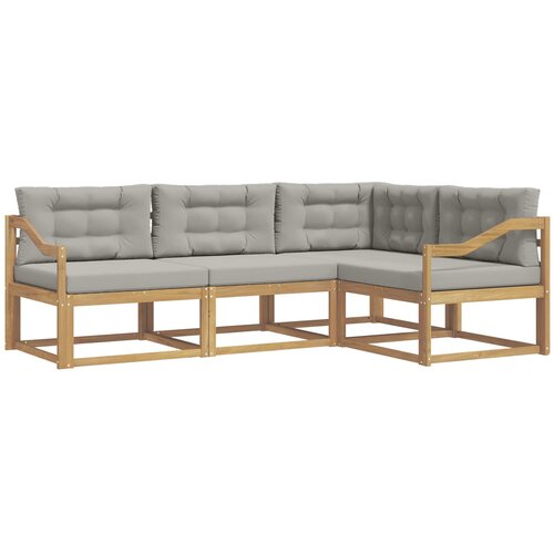 vidaXL Zunanja garnitura za sedenje 3 pcs Bela in svetlo siva, (5000281737) Cene