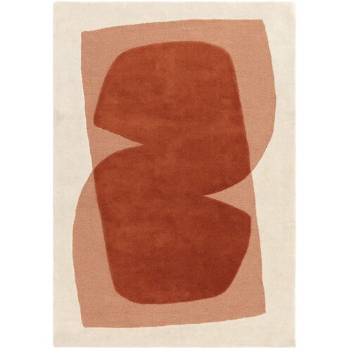 MADE Oranžna/bež ročno tkana volnena preproga 160x230 cm Kinney &amp;ndash; Slike