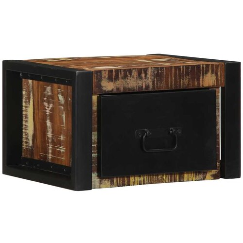  Noćni ormarić Vi&scaron;ebojni 40x35x25 cm puno drvo, reciklirano Cijene