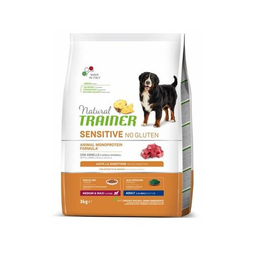 Trainer natural sensitive hrana za pse - jagnjetina - medium/maxi adult 3kg Cene