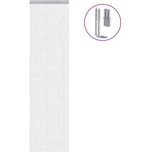 vidaXL Verižna mreža proti mrčesu za vrata 56x202 cm aluminij