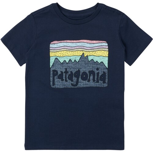 Patagonia Majice s kratkimi rokavi BABY FITZ ROY SKIES T-SHIRT Modra Cene