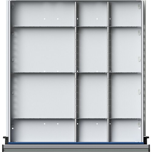 ANKE Pločevinast delilnik za predale &amp;Scaron;xG 500 x 540 mm, &amp;frac12; - &amp;frac14;-delitev, za predale z vi&amp;scaron;ino 60 mm Slike