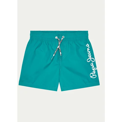 PepeJeans Kopalne hlače Logo Swimshort PBB10329 Modra Regular Fit