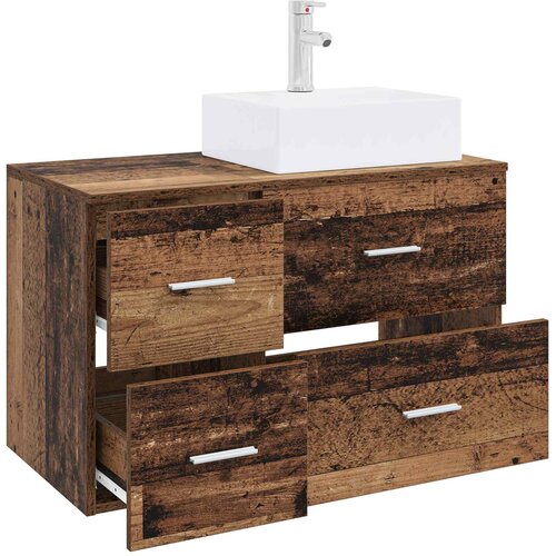  Set namje&amp;scaron;taja za kupaonicu 2 kom. Staro drvo Konstruirano drvo Smeđa 49,5 x 41 x 79,5 cm Slike