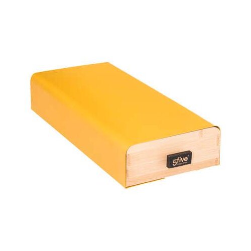 5five FIVE držač kapsula modern 17.8x38x7.3cm metal bambus žuti Cijene