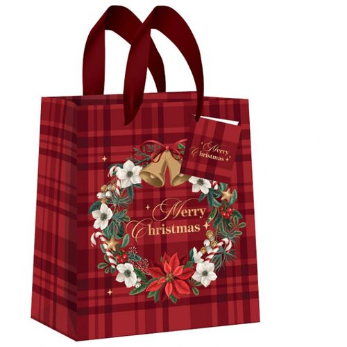  VREĆICE UKRASNE 26,5X33X13 CM NOVOGODI&amp;Scaron;NJE CHRISTMAS INTERDRUK SORT Slike