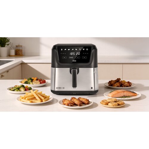 Teesa Digital Air Fryer XXL TSA8079 friteza na vrući zrak 8 L &amp;ndash; 1700 W, 8 programa, digitalna Slike