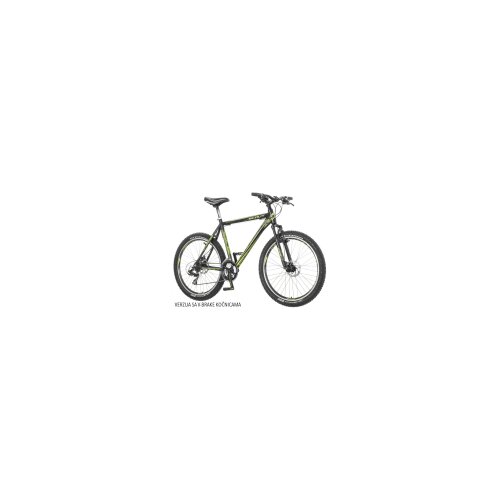 Visitor bicikl scout zero fs mtb 26 21 brzina v-brake crno-zeleni zerfsam Slike