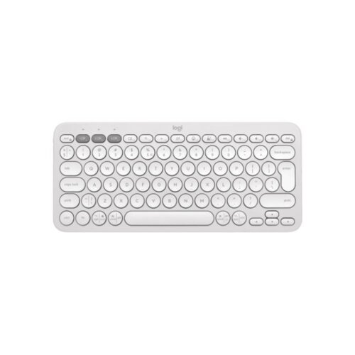 Logitech Pebble Keys 2 K380s tipkovnica RF brezžična + Bluetooth QWERTZ Nem&amp;scaron;ki Bela Slike